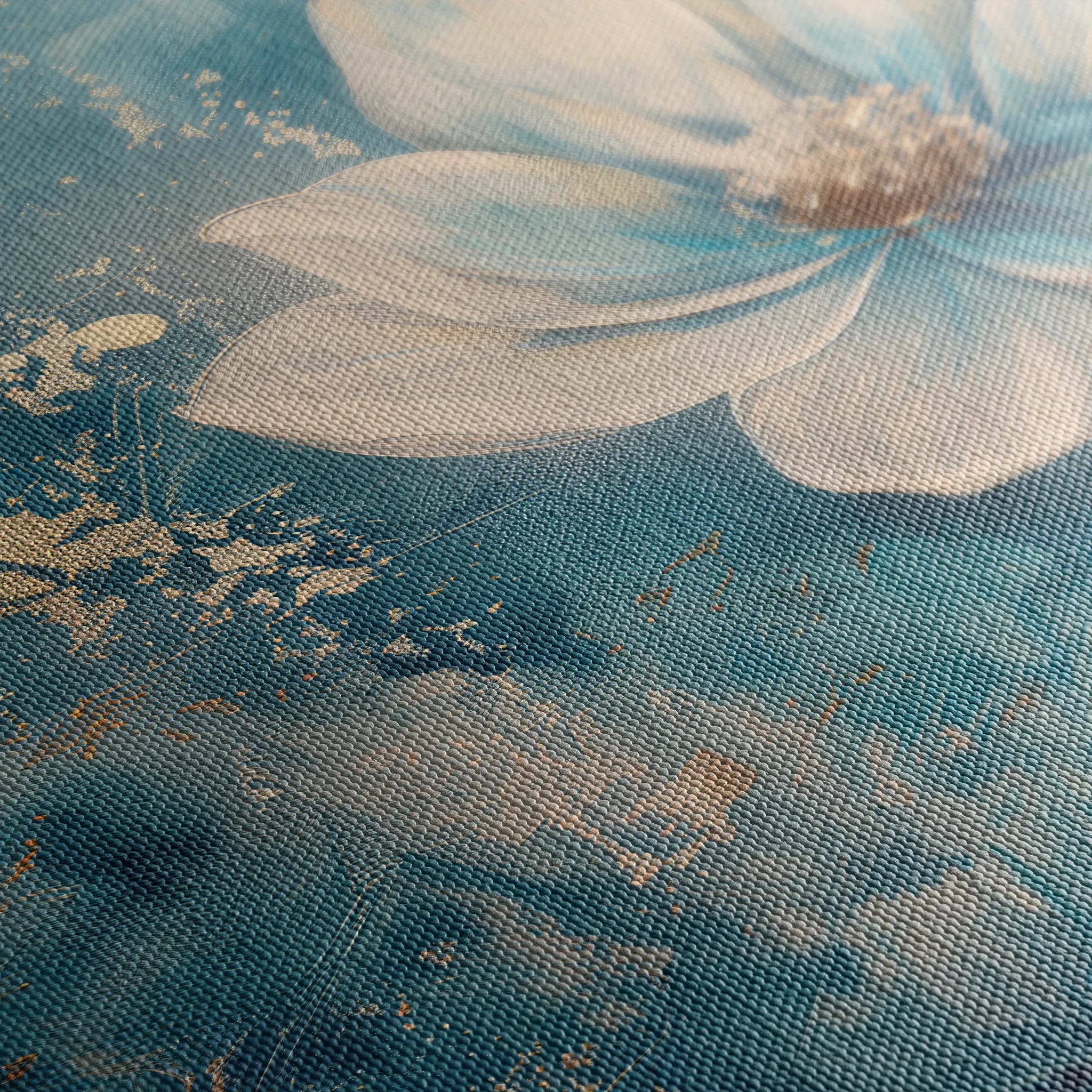 Floral 460 Canvas Art 60 x 40 cm / Black