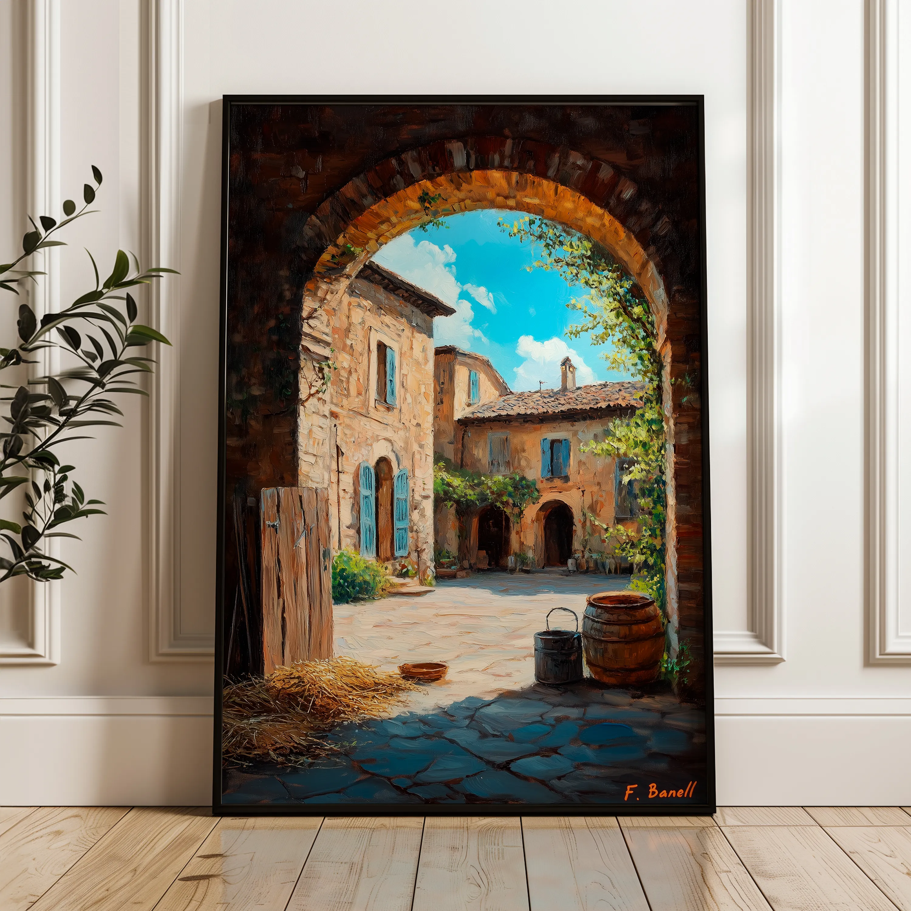 Landscape 460 Canvas Art 60 x 40 cm / Black