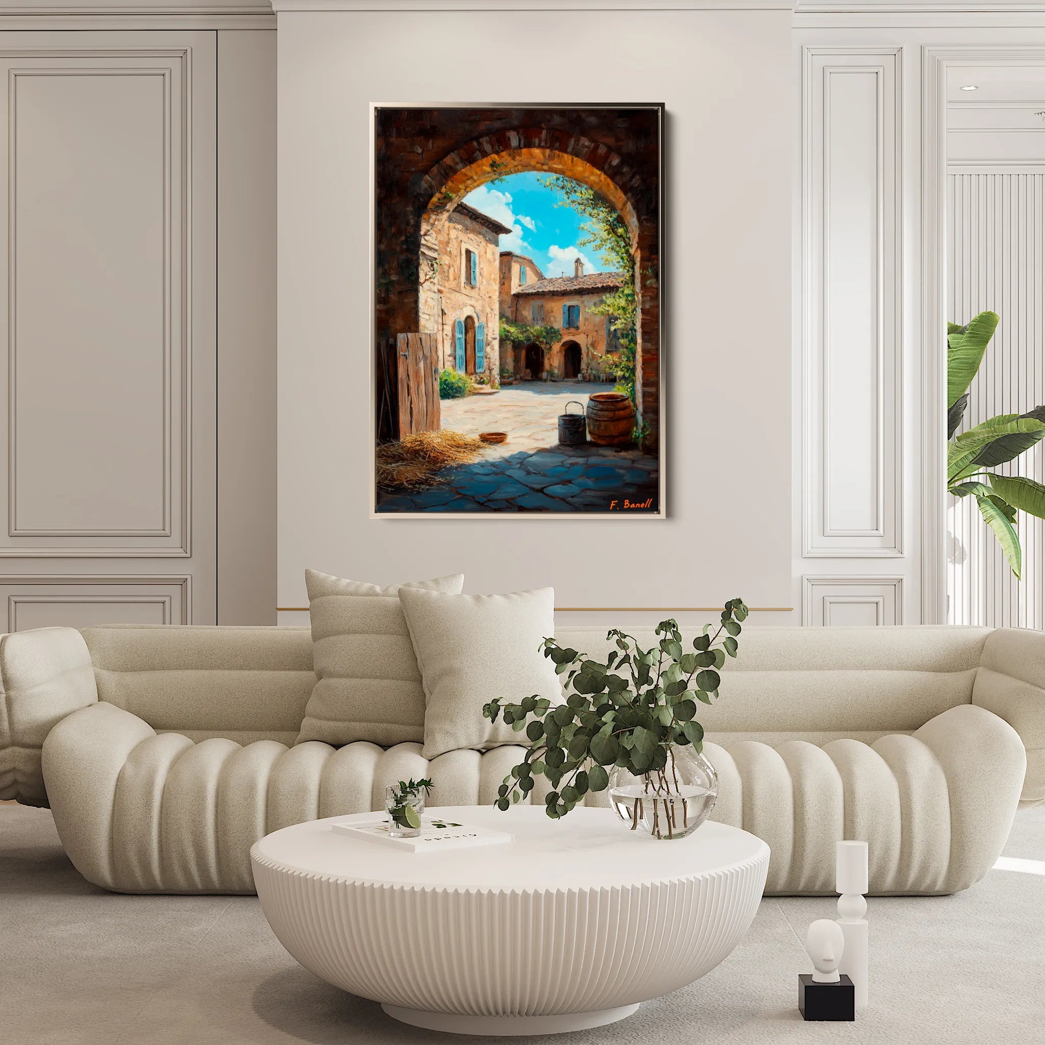 Landscape 460 Canvas Art 60 x 40 cm / Black