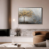 Floral 461 Canvas Art 60 x 40 cm / Black