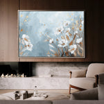 Floral 462 Canvas Art 60 x 40 cm / Black