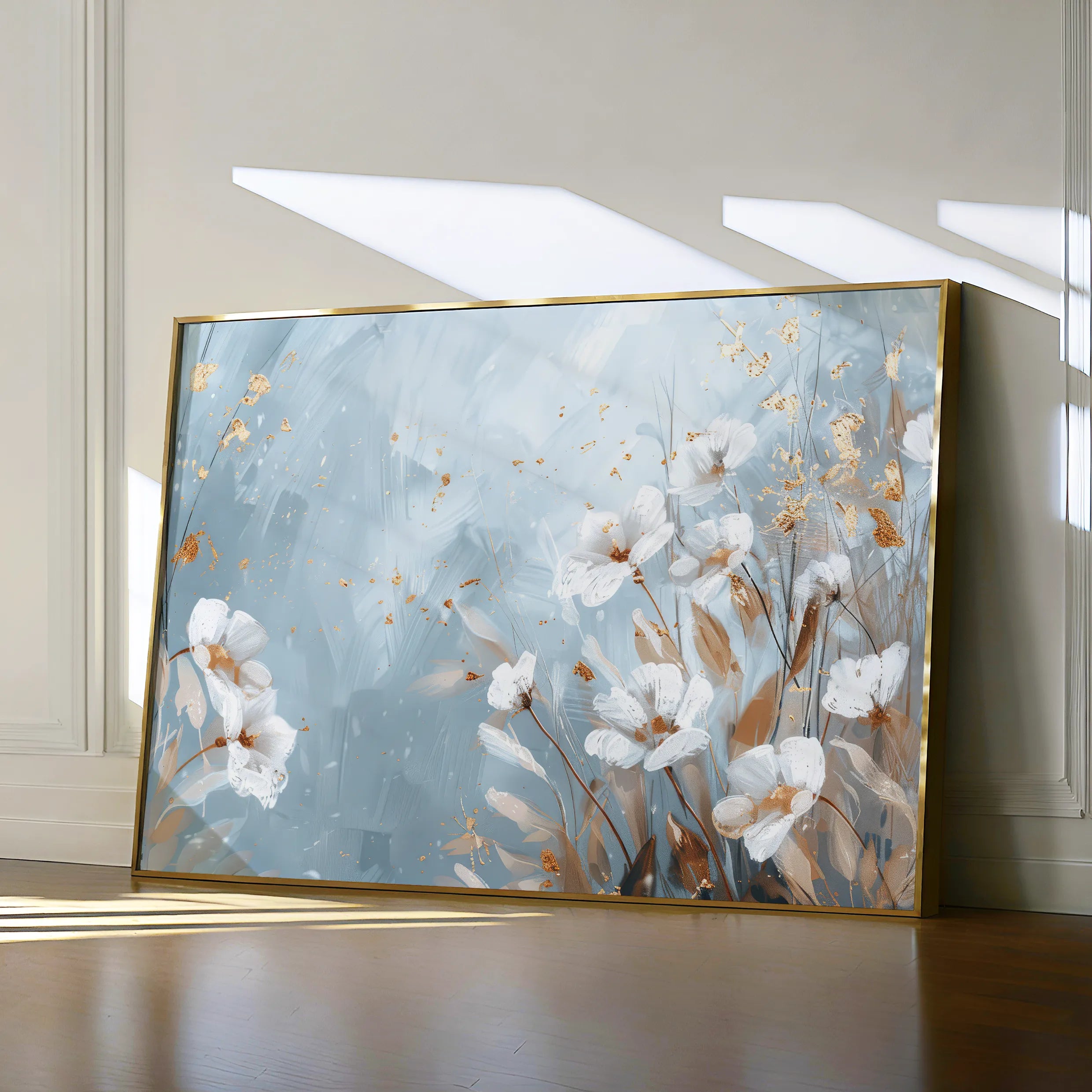 Floral 462 Canvas Art 60 x 40 cm / Black