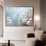 Floral 462 Canvas Art 60 x 40 cm / Black