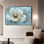 Floral 463 Canvas Art 60 x 40 cm / Black