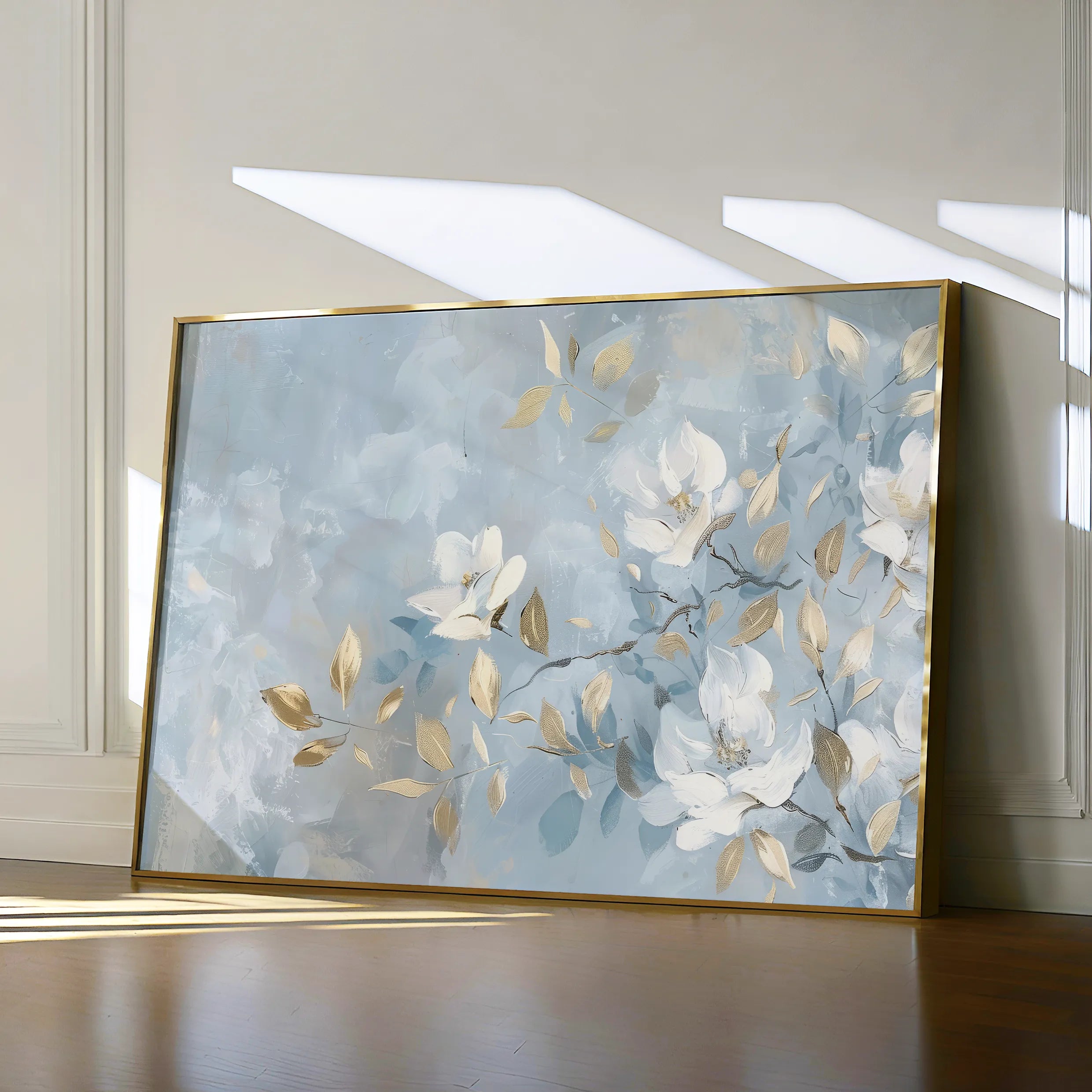 Floral 464 Canvas Art 60 x 40 cm / Black