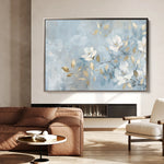 Floral 464 Canvas Art 60 x 40 cm / Black