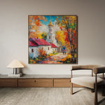 Landscape 464 Canvas Art 60 x 60 cm / Black