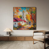 Landscape 464 Canvas Art 60 x 60 cm / Black
