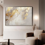 Abstract 466 Canvas Art 60 x 40 cm / Black