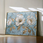 Floral 466 Canvas Art 60 x 40 cm / Black