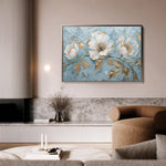 Floral 466 Canvas Art 60 x 40 cm / Black