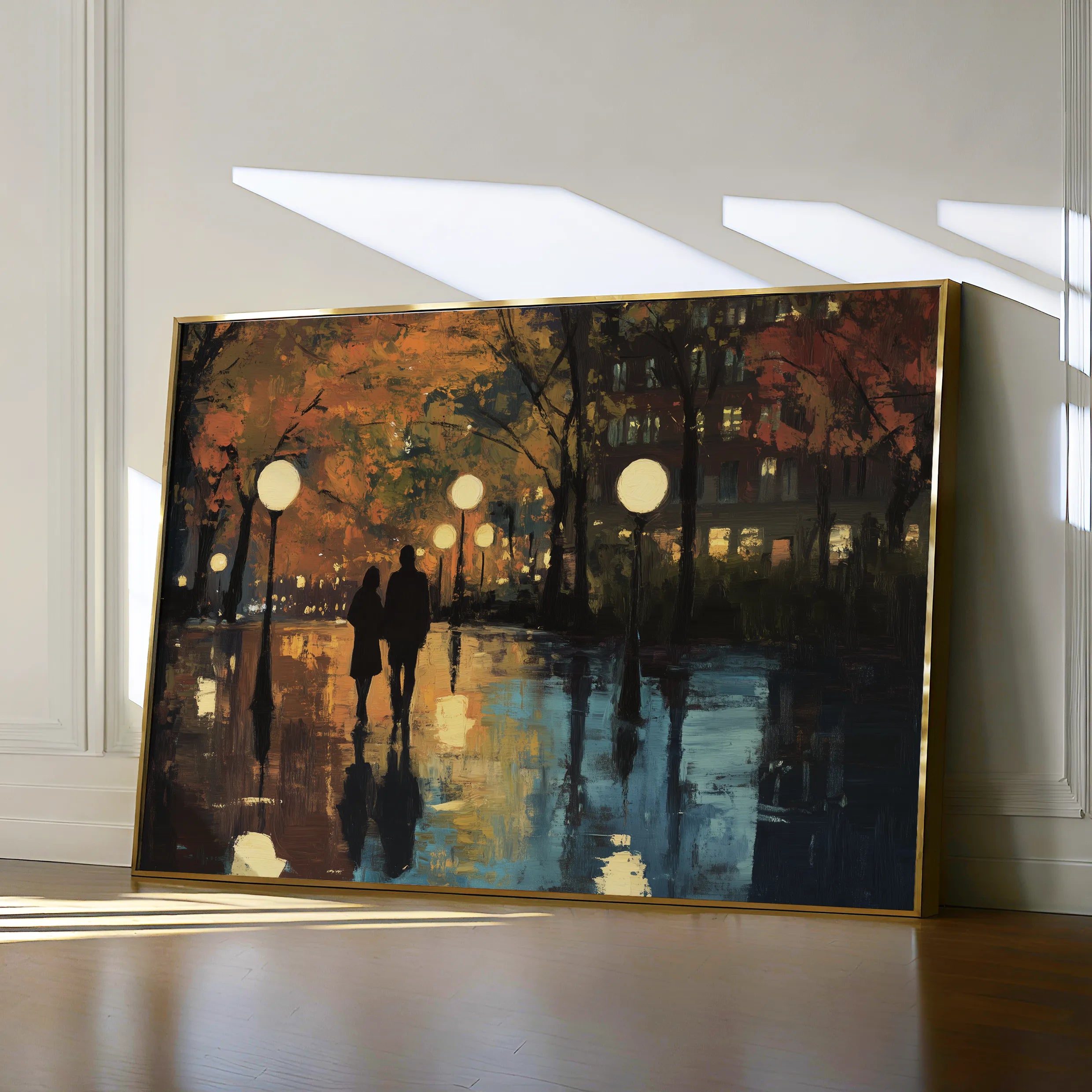 Landscape 466 Canvas Art 60 x 40 cm / Black
