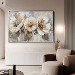 Floral 467 Canvas Art 60 x 40 cm / Black