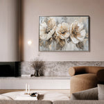 Floral 467 Canvas Art 60 x 40 cm / Black