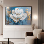 Floral 468 Canvas Art 60 x 40 cm / Black