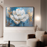 Floral 468 Canvas Art 60 x 40 cm / Black