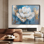 Floral 468 Canvas Art 60 x 40 cm / Black