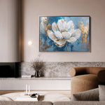 Floral 468 Canvas Art 60 x 40 cm / Black