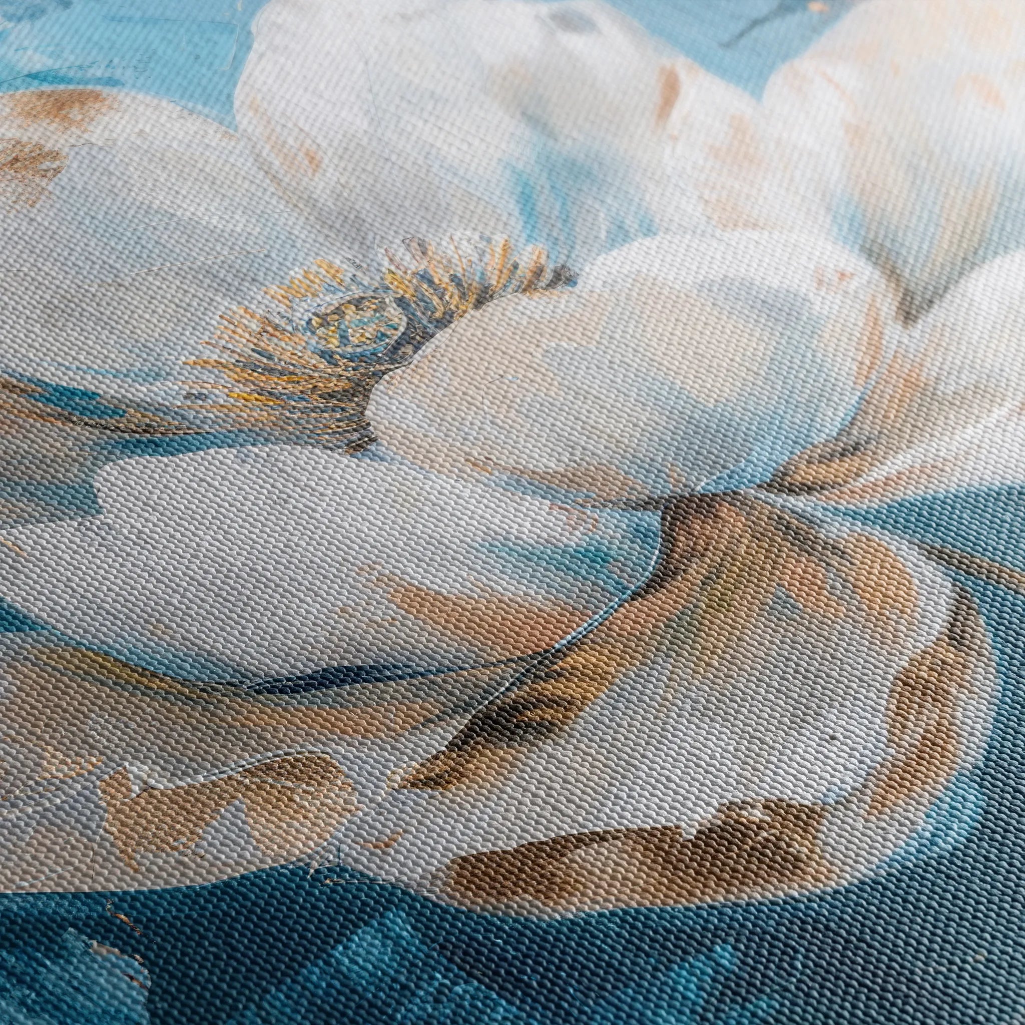 Floral 468 Canvas Art 60 x 40 cm / Black