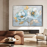 Floral 469 Canvas Art 60 x 40 cm / Black