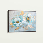 Floral 469 Canvas Art 60 x 40 cm / Black