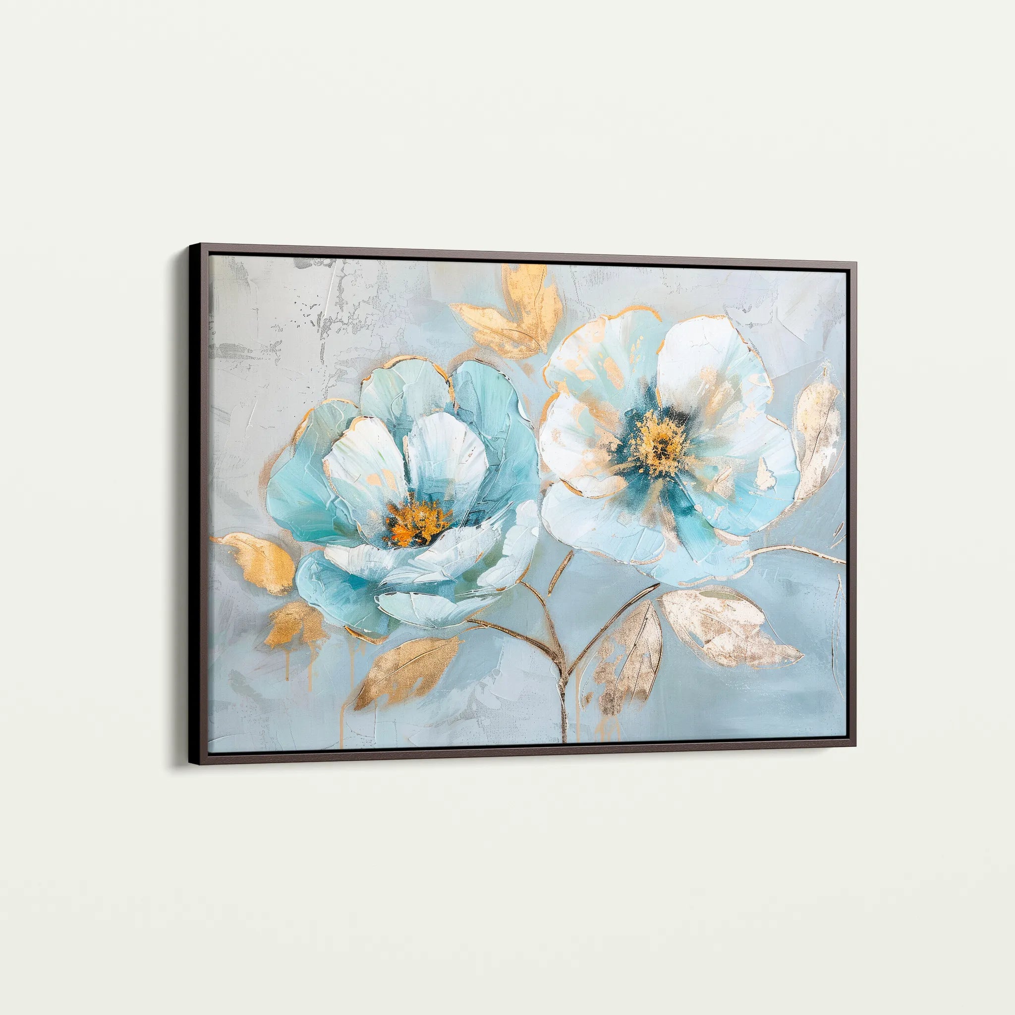 Floral 469 Canvas Art 60 x 40 cm / Black