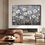 Floral 470 Canvas Art 60 x 40 cm / Black