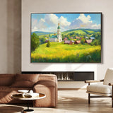 Landscape 470 Canvas Art 60 x 40 cm / Black