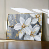 Floral 471 Canvas Art 60 x 40 cm / Black