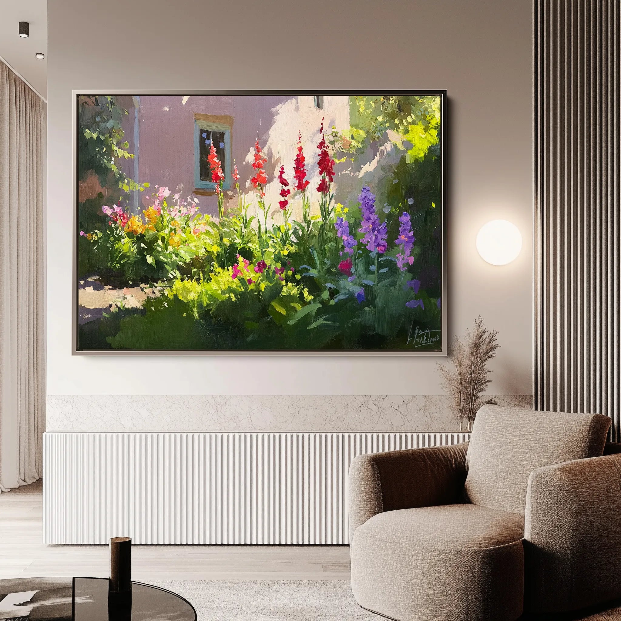 Landscape 471 Canvas Art 60 x 40 cm / Black