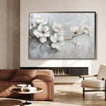 Floral 472 Canvas Art 60 x 40 cm / Black