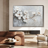 Floral 472 Canvas Art 60 x 40 cm / Black