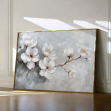 Floral 472 Canvas Art 60 x 40 cm / Black