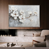 Floral 472 Canvas Art 60 x 40 cm / Black