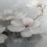 Floral 472 Canvas Art 60 x 40 cm / Black