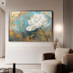 Floral 473 Canvas Art 60 x 40 cm / Black