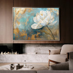 Floral 473 Canvas Art 60 x 40 cm / Black