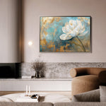 Floral 473 Canvas Art 60 x 40 cm / Black