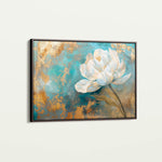 Floral 473 Canvas Art 60 x 40 cm / Black
