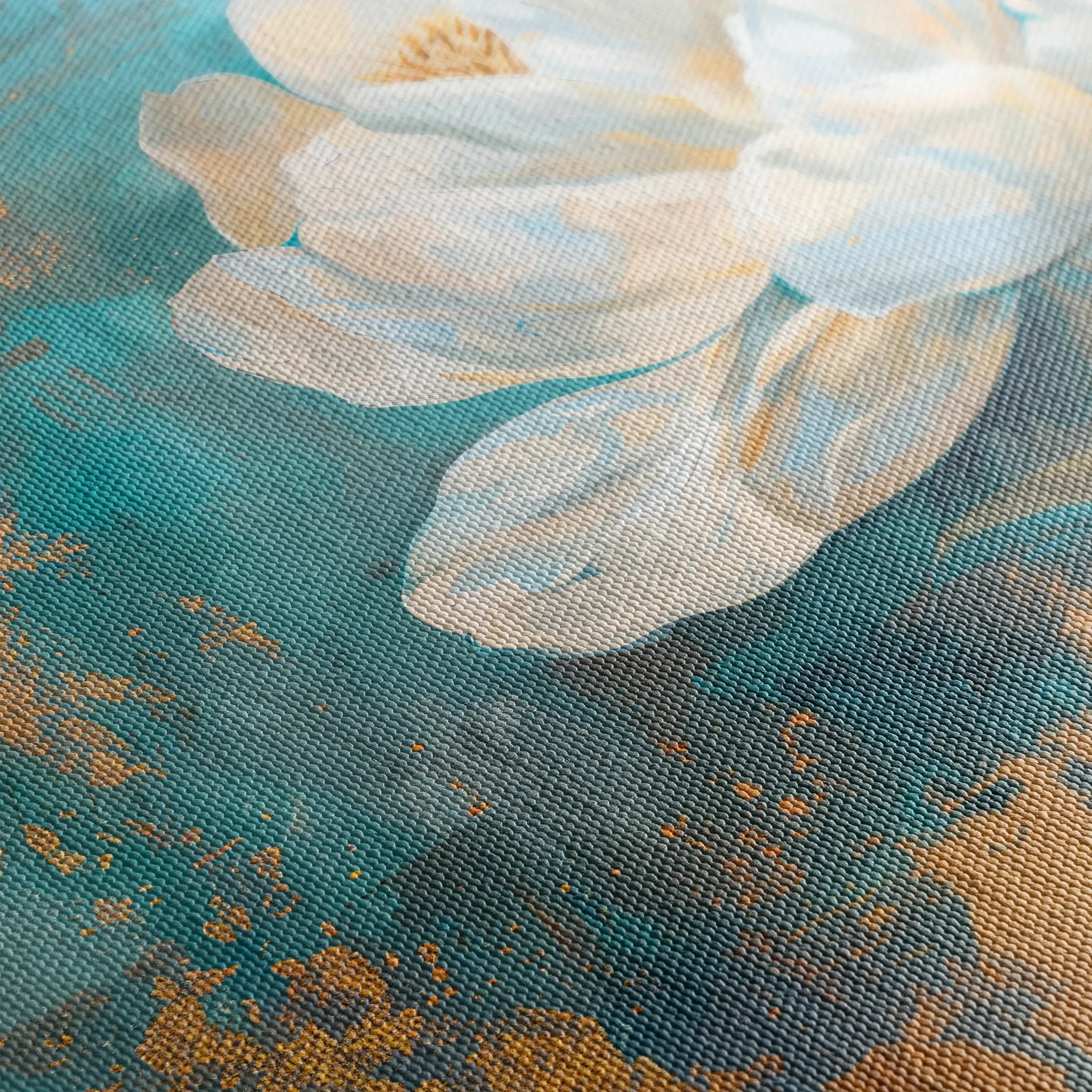 Floral 473 Canvas Art 60 x 40 cm / Black