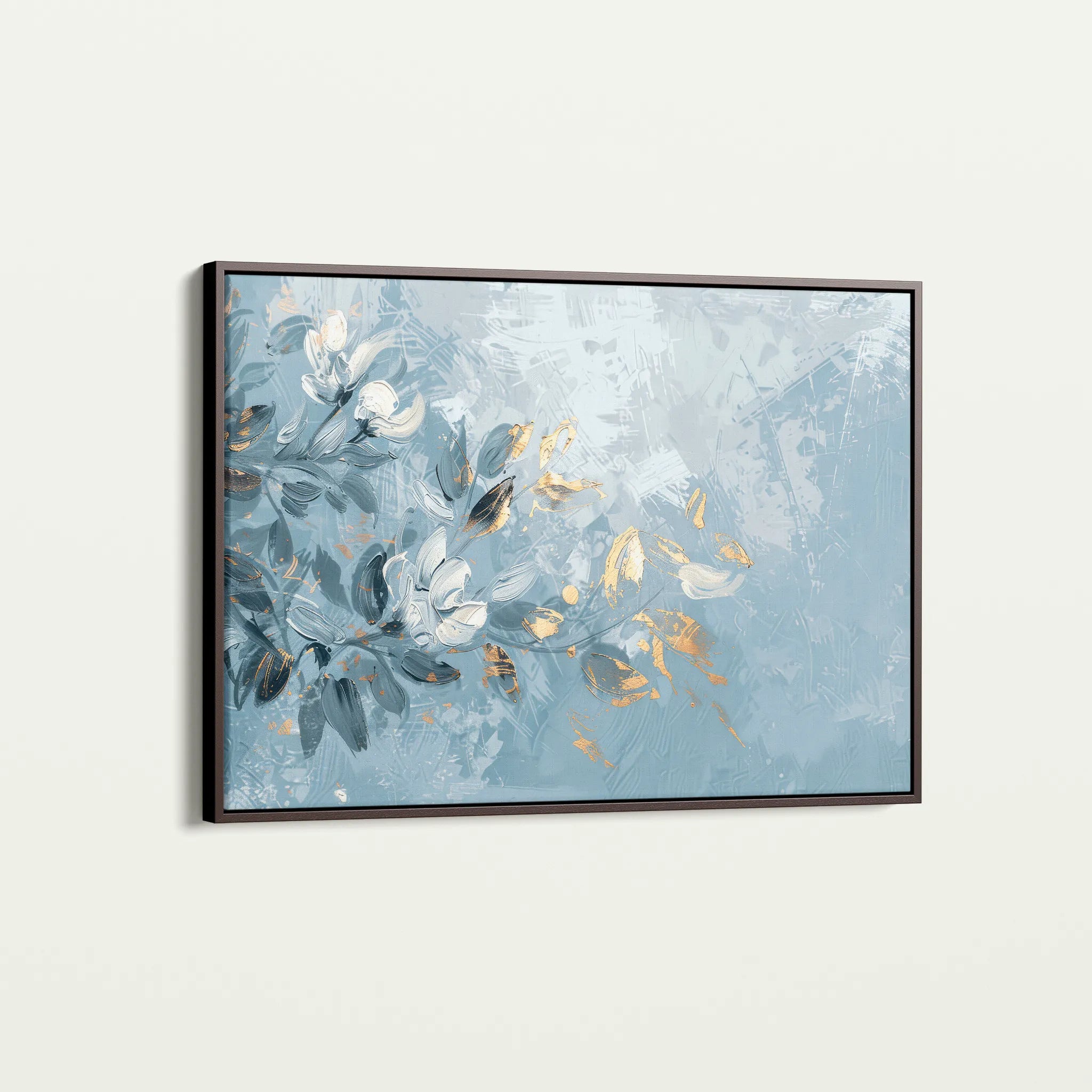 Floral 474 Canvas Art 60 x 40 cm / Black