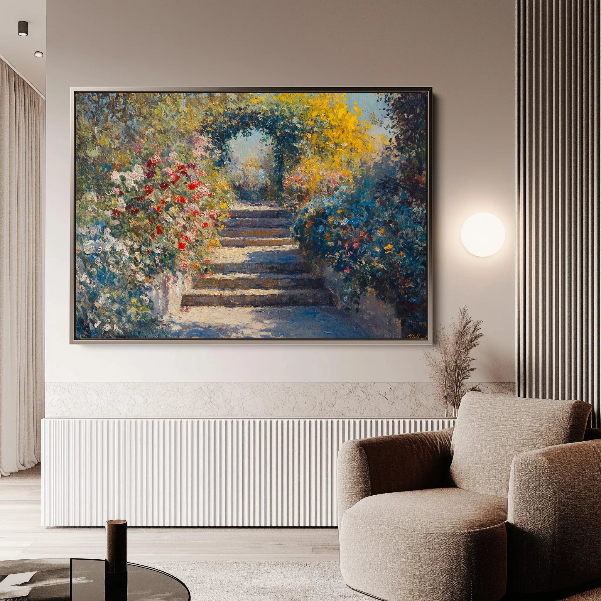 Landscape 474 Canvas Art 60 x 40 cm / Black