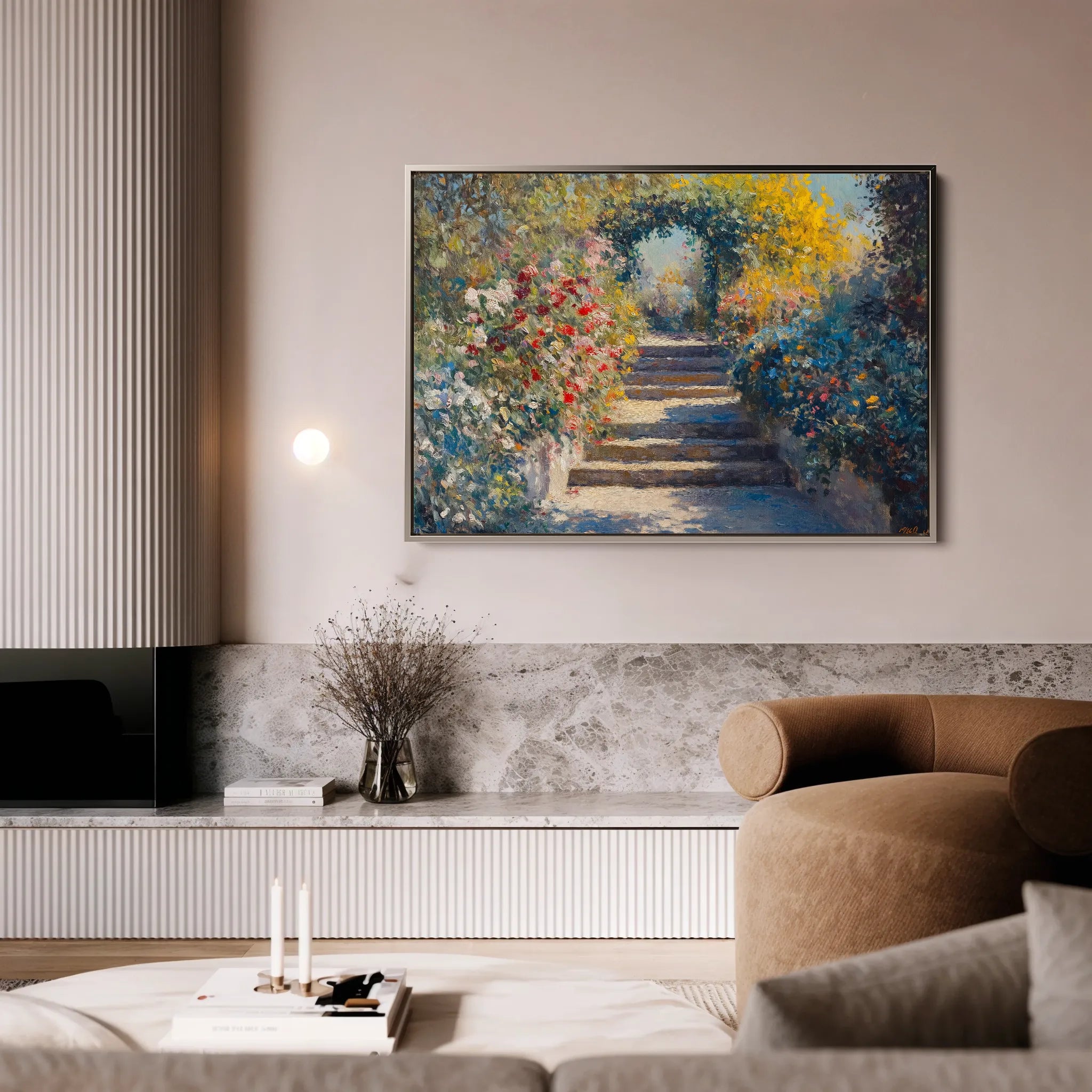 Landscape 474 Canvas Art 60 x 40 cm / Black