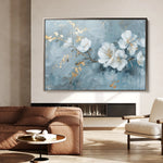 Floral 475 Canvas Art 60 x 40 cm / Black