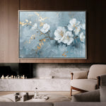 Floral 475 Canvas Art 60 x 40 cm / Black