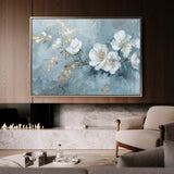 Floral 475 Canvas Art 60 x 40 cm / Black