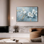 Floral 475 Canvas Art 60 x 40 cm / Black