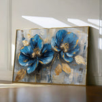 Floral 476 Canvas Art 60 x 40 cm / Black