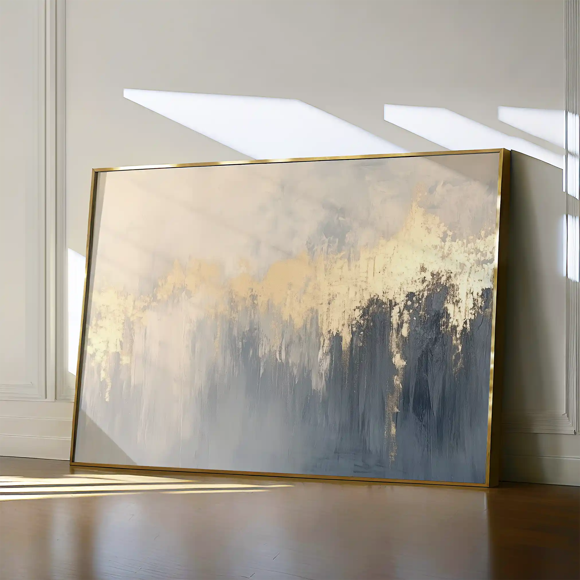 Abstract 477 Canvas Art 60 x 40 cm / Black