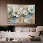 Floral 477 Canvas Art 60 x 40 cm / Black